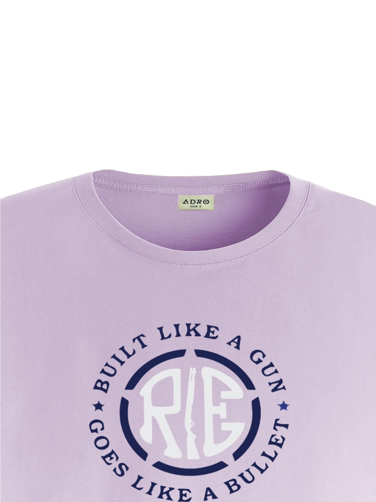 ADRO Tshirt for Men | Printed T Shirt for Men | 100% Cotton T-Shirt |Printed T Shirt | T-Shirts | RN24-BUL-PU