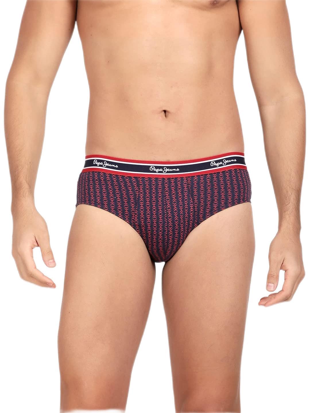 Pepe Jeans Cotton MenS Briefs Regular Geometric (Clb05_Blue_Xl)