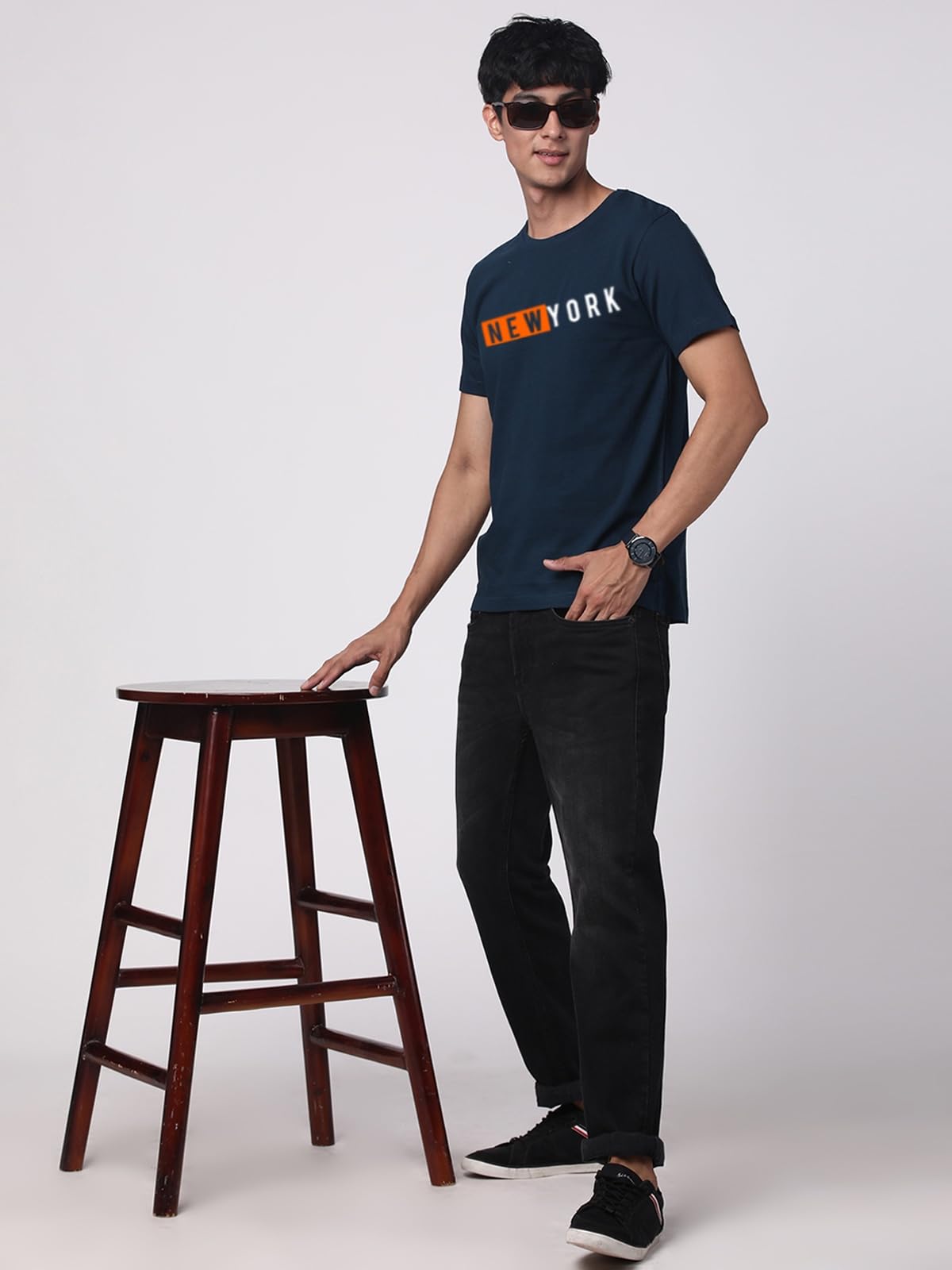 ADRO Tshirt for Men | Printed T Shirt for Men | 100% Cotton T-Shirt |Printed T Shirt | T-Shirts | RN24-NKY