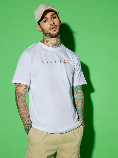 Bewakoof Mens Printed Regular Fit Half Sleeve Round Neck Cotton T-Shirt