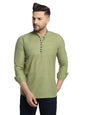 Jompers Mens Solid Cotton Short Kurta