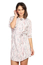 Om Sai Latest Creation Western Dress For Women || Rayon Marble Printed Short Dresses For Women || Front Plated Neck With Buckle