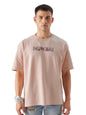 The Souled Store Men TSS Originals: Mumbai Oversized T-Shirts Pink