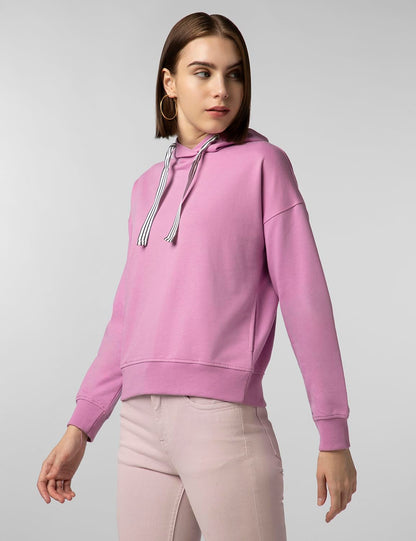 FYLTR Womens Casual Hoodie with Stripe Tape - Rib Hem & Cuff | Drop Shoulder | Casual Winterwear for Women