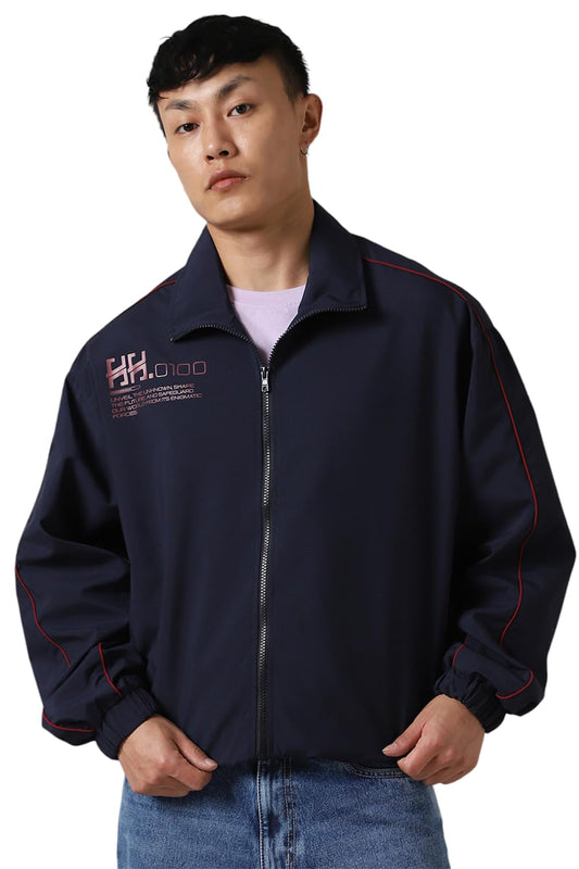 Hubberholme Men Polyester Printed Oversized Fit Collar Full Sleeves Jackets 7