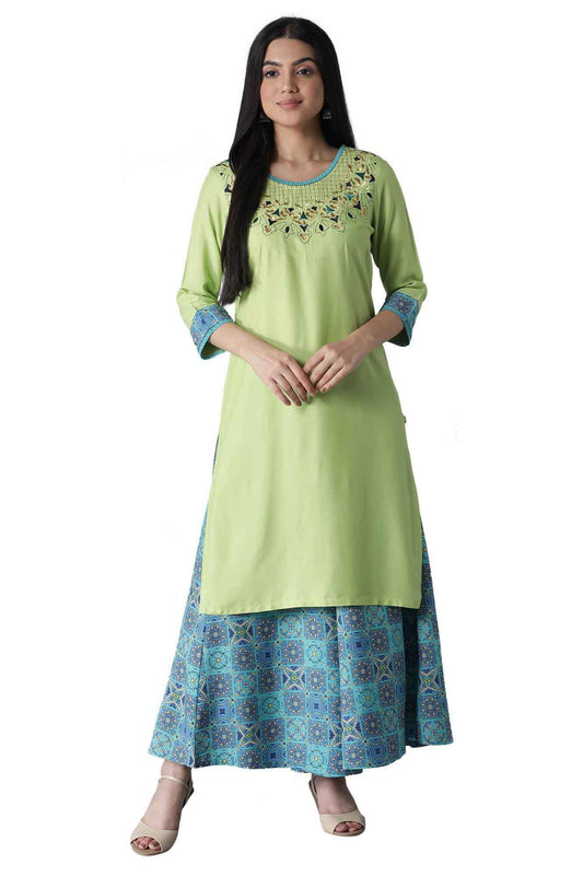Aurelia Viscose Womens Kurta & Cullote