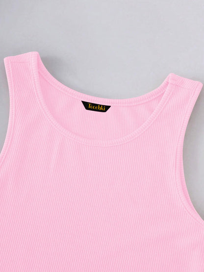 Toochki Tops for Woman | Spandex Top | Crop | Short | Western | for Jeans | Sleeveless | Stretchable | Baby Pink