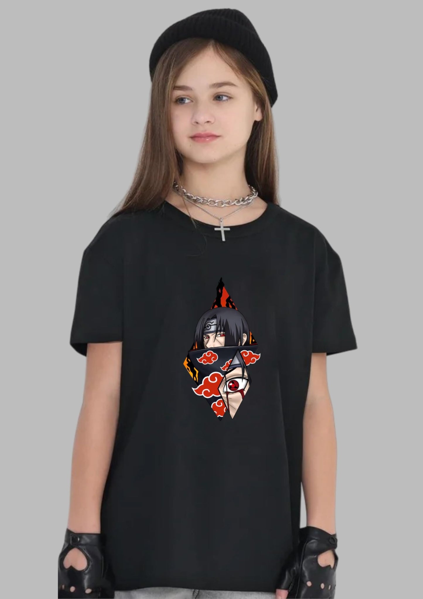 Uniplanet Store GirlS Cotton T Shirt With Half Sleeves Round Neck Line Anime Story Theme Graphic Prints Regular Fit And Standar