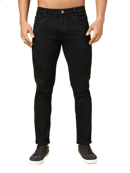Rigo Cotton Denim Jeans for Men | Solid Jeans for Men | Stretchable, Slim FIt & Straight Fit Jeans for Men