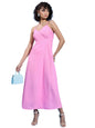 Ketch WomenS Polyester Wrap Maxi Dress (Khj6000465_Pink