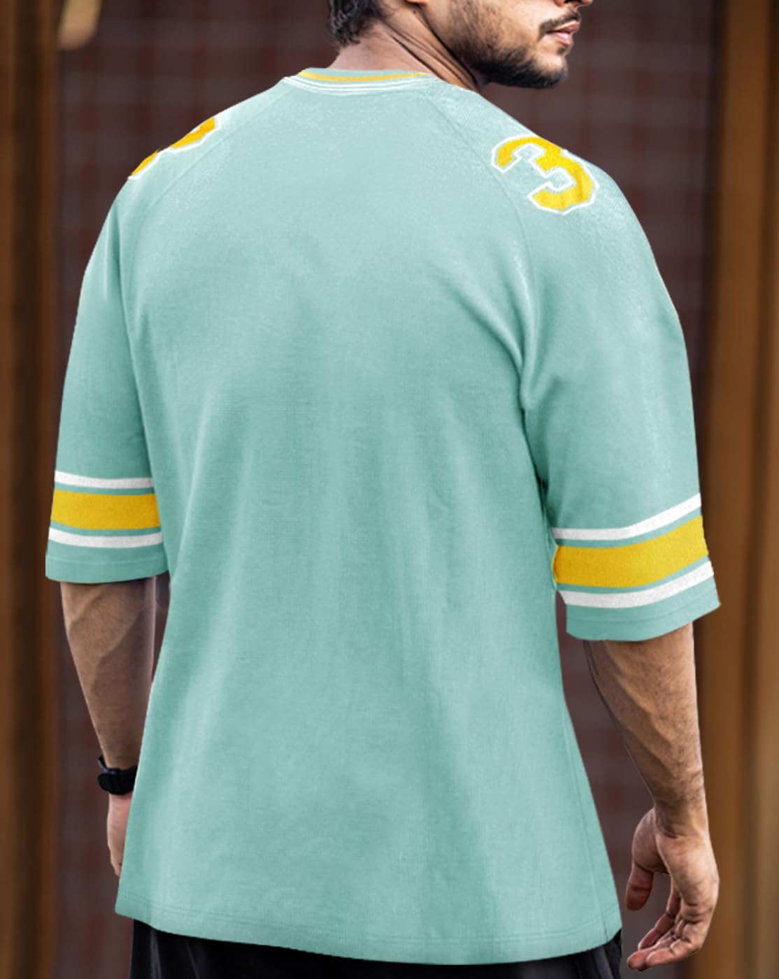 Noble Monk MenS Loose Fit T-Shirt (T608_Nm_Pastal Turquise