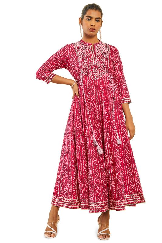 Soch Women Cotton Anarkali Kurta