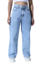 Hubberholme Women Blue Cotton Relaxed Fit High-Rise Jeans