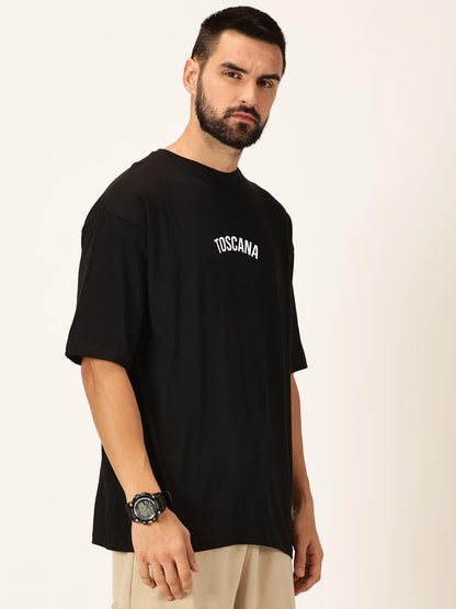 Thomas Scott Mens Oversized Fit T-Shirt (TSKOversized_Black Toscana