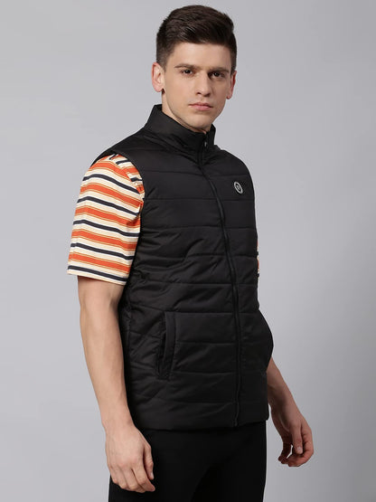 Dennis Lingo Polyester Regular Fit Long Sleeves MenS Solid Puffer Jacket With 2 Pockets - Lightweight Casual Winterwear For Men