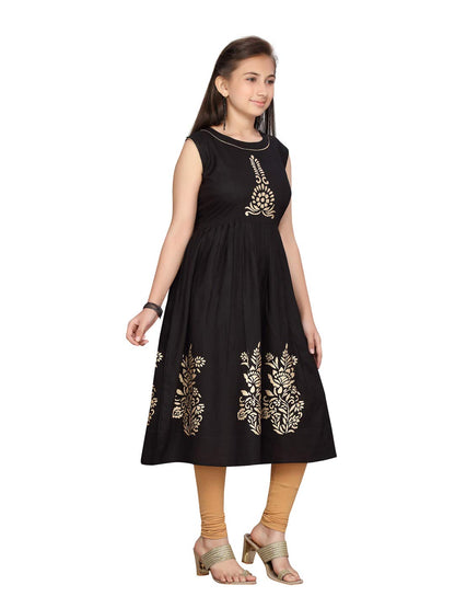 Aarika Girl's Cotton A-Line Shirt