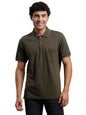 Turtle Men Poly Cotton Solid Grey Polo Tshirt