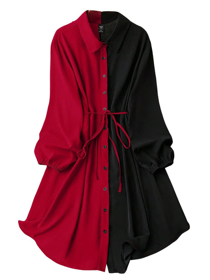 Om Sai Latest Creation Dresses For Women Colorblock One Piece Dress | Beach Wear Shirt Dress | WomenS Vacation Outfits | Wester