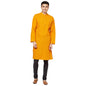 Fabindia Men Nagari Slim Fit Kurta Cotton_S Mustard