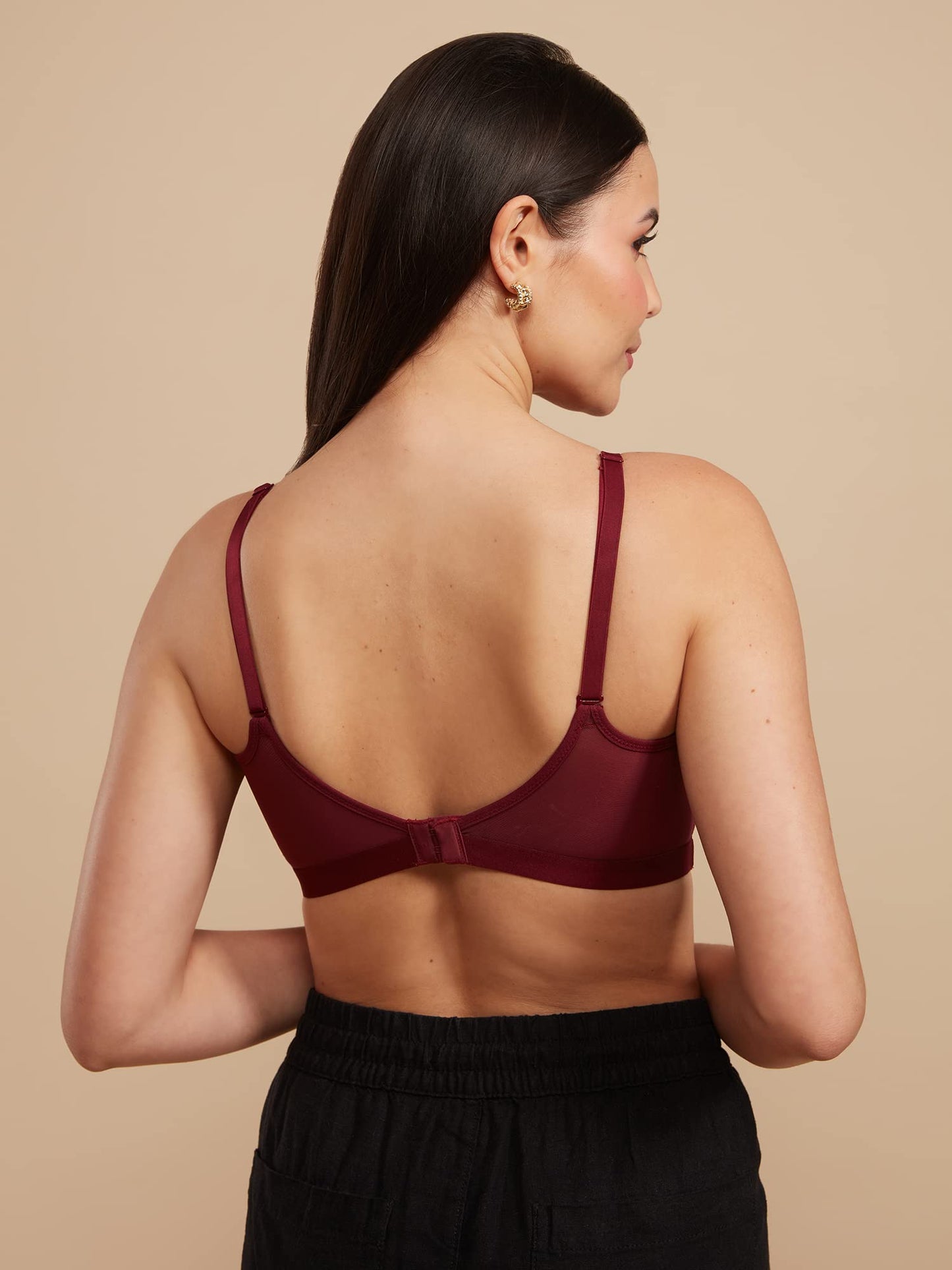 Nykd Ultimate Breathe Triangle T-Shirt Bra For Women Everyday Essentials Wirefree Padded Medium Coverage - T-Shirt Bra, Nyb226,