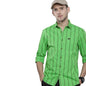 The Indian Garage Co Men Green Printed Slim Fit Cotton Casual Shirt