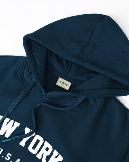 ADRO Men's Cotton Blend Neck Hooded Sweatshirt (H24-NEW)