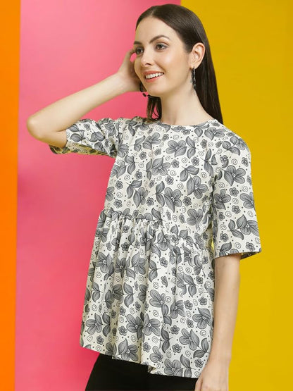 Pinkmint Women Combo Tunic Top for Women ll Fancy Crape Girls Tops ll Regular Fit Casual top (Pack of 3)