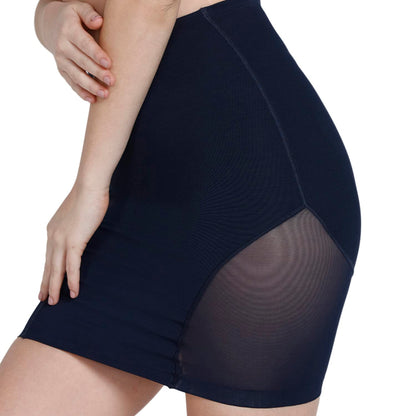 Zivame All Day Short Length Shaping Skirt for Women - Sky Captain Blue