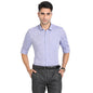 Turtle Men Pure Linen Solid Slim Fit Violet Formal Shirt