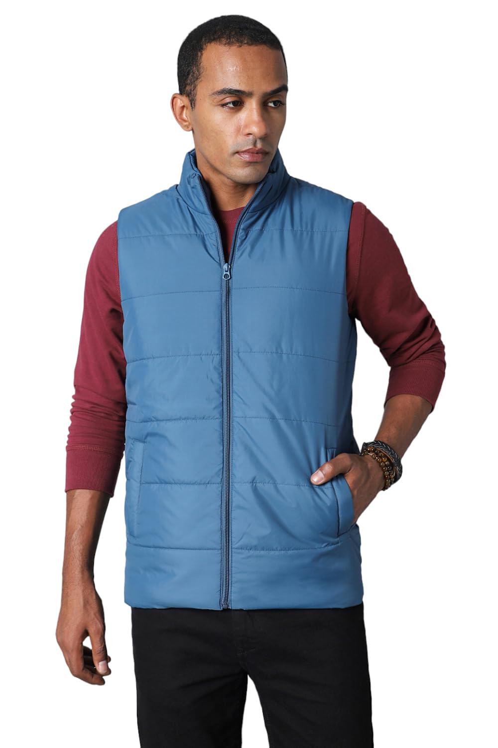 High Star MenS Jacket (Hsmjks3350A_Bl_Blue