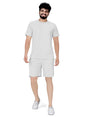 ELLITI Cotton Blend Casual Round Neck Half Sleeve Oversized Co-ord Set Mens, Pyjama Set, Sleepwear Loungewear T-Shirt and Short