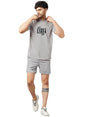 ELLITI Cotton Blend Casual Round Neck Printed T-Shirt and Shorts Set, Mens Pyjama Co-Ord Set, Sleepwear & Loungewear, Summer Ni