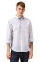 Dennis Lingo Men Blue 100% Cotton Full Sleeve Spread Collar Printed Shirts