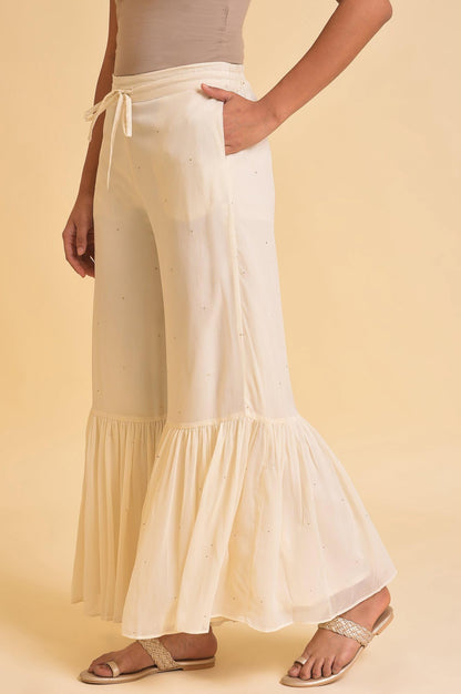 W Chiffon Strechable Sharara For Women | Chiffon Sharara For Women | W For Woman