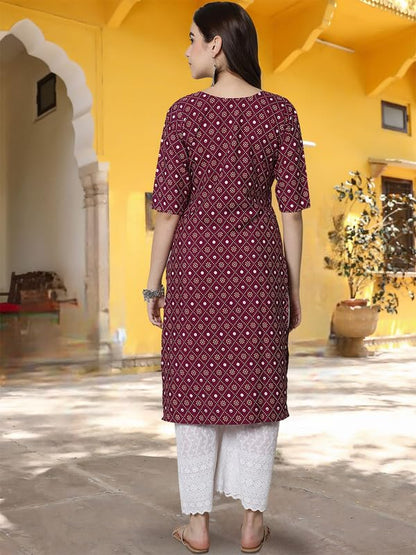 Tee Projekt Crepe Digital Printed Kurti For WomenS Ll Effortless Elegance Kurti (Pack Of 6)