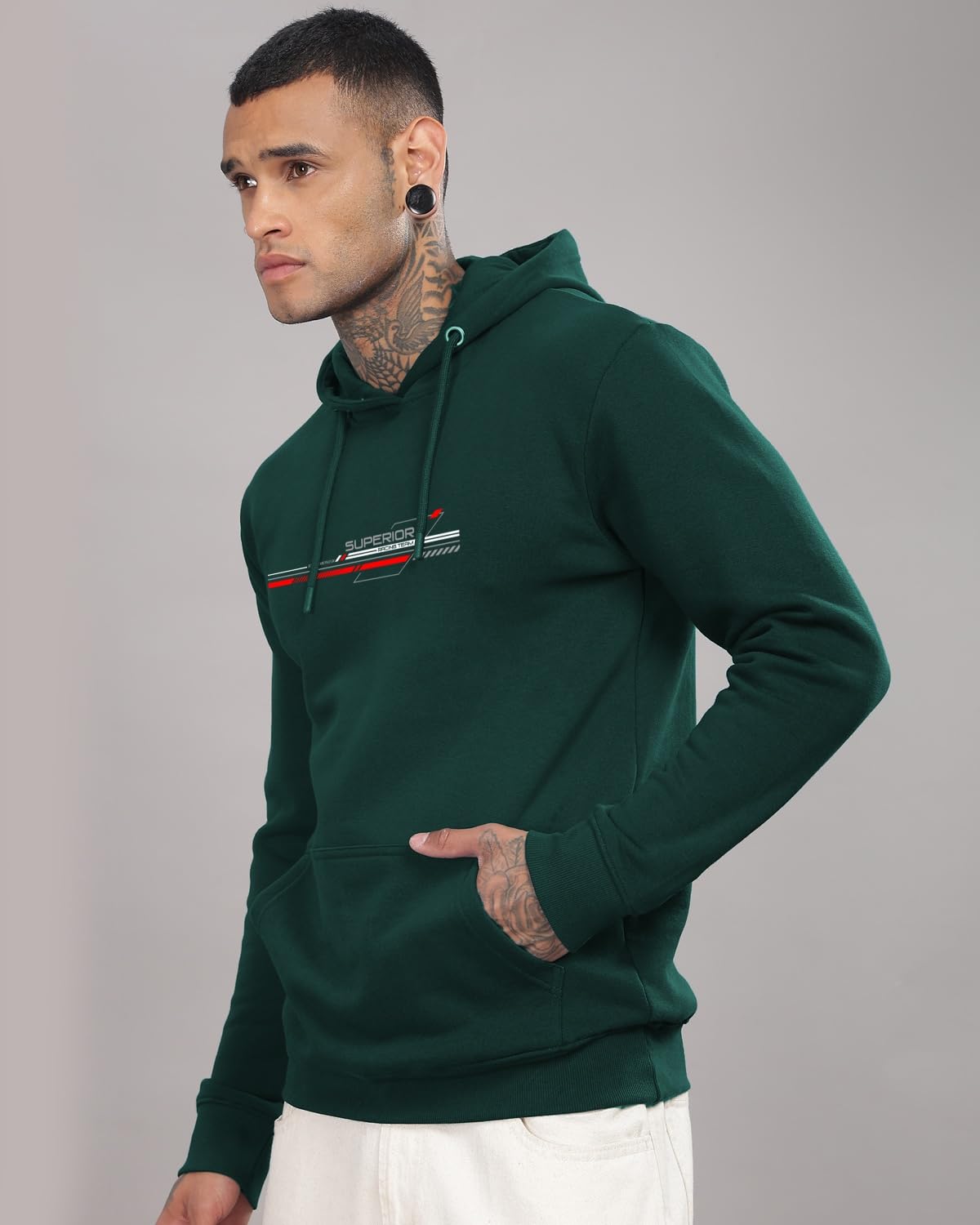 ADRO Hoodies for Men, 320 GSM Soft Cotton Hoodie Fabric, Long Lasting Printed Hoodie for Winter | Mens Hoodies | Sweatshirt for