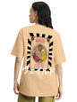 Veirdo Womens Cotton Oversized Baggy Fit Ramen Graphic Printed T-Shirt/Girls