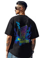 Veirdo Mens 100% Cotton Oversized Baggy Fit Official Disney Merchandise Goofy Graphic Printed T-Shirt