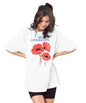 SHODOX Bio-Washed Anti Bacterial 100% Pure Cotton Womens Oversized Latest Aesthetic Premium Printed T-Shirt | Cozy Soft, Less Wr