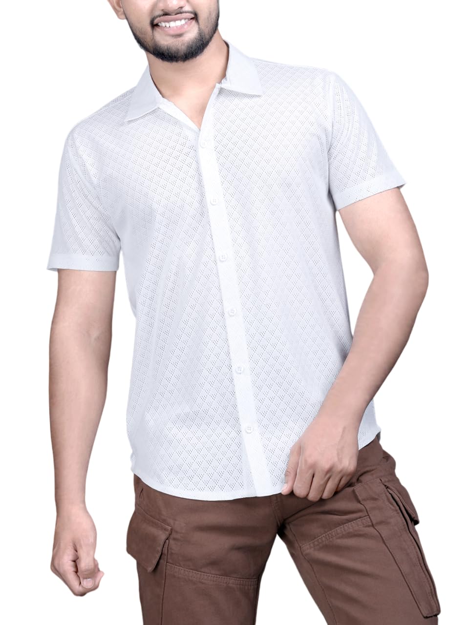 Noble Monk MenS Regular Fit Polo Shirt | 3/4 Sleeve | Casual Shirt For Men