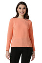 Allen Solly Women Regular Fit Solid Formal Full Sleeve Top