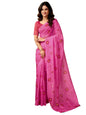 Satrani WomenS Chanderi Cotton Printed Ready To Wear One Minute Pre Pleated Readymade Saree With Unstitched Blouse Piece (32Rs2