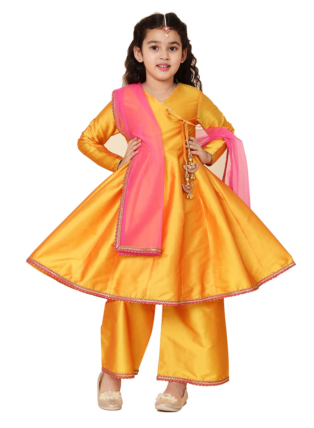 A.T.U.N. Girls Anarkali Palazzo Set