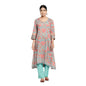 Fabindia WomenS Cotton Regular Kurta Set (6024899Blue_Blue_S)