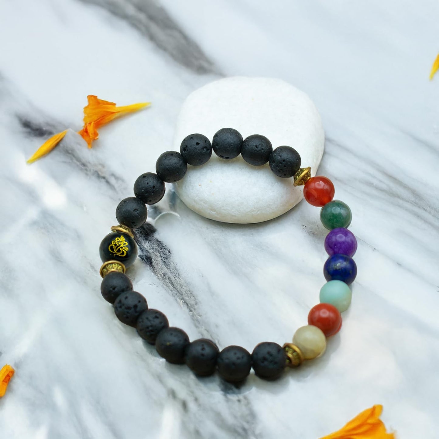 Astrotalk Shukr Chakra Bracelet With Ganesh Bead | Fame, Focus & Obstacle Removal | 108 Hours Energized by Top Astrologers | Chakra Alignment & Mental Well-Being | Astrology Bracelet for Women & Men