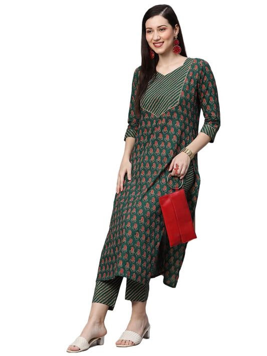 ANNI DESIGNER Women Kurta and Pant Set