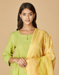 Fabindia Mustard Printed Cotton Dupatta (Free Size) - 10730536