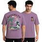 SMOWKLY Authentics Mens Cotton Blend Brooklyn Beach Graphic Printed T Shirt || Crew Neck Pullover Tee || Casual Baggy Fit Urban