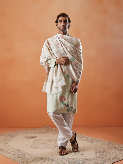 Pashmoda Men Shalimar Kaani Stole (Size 71x203 cm)