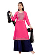 Aarika GirlS Cotton Regular Tunic Shirt (Kurti-E-22_Gajri_40)